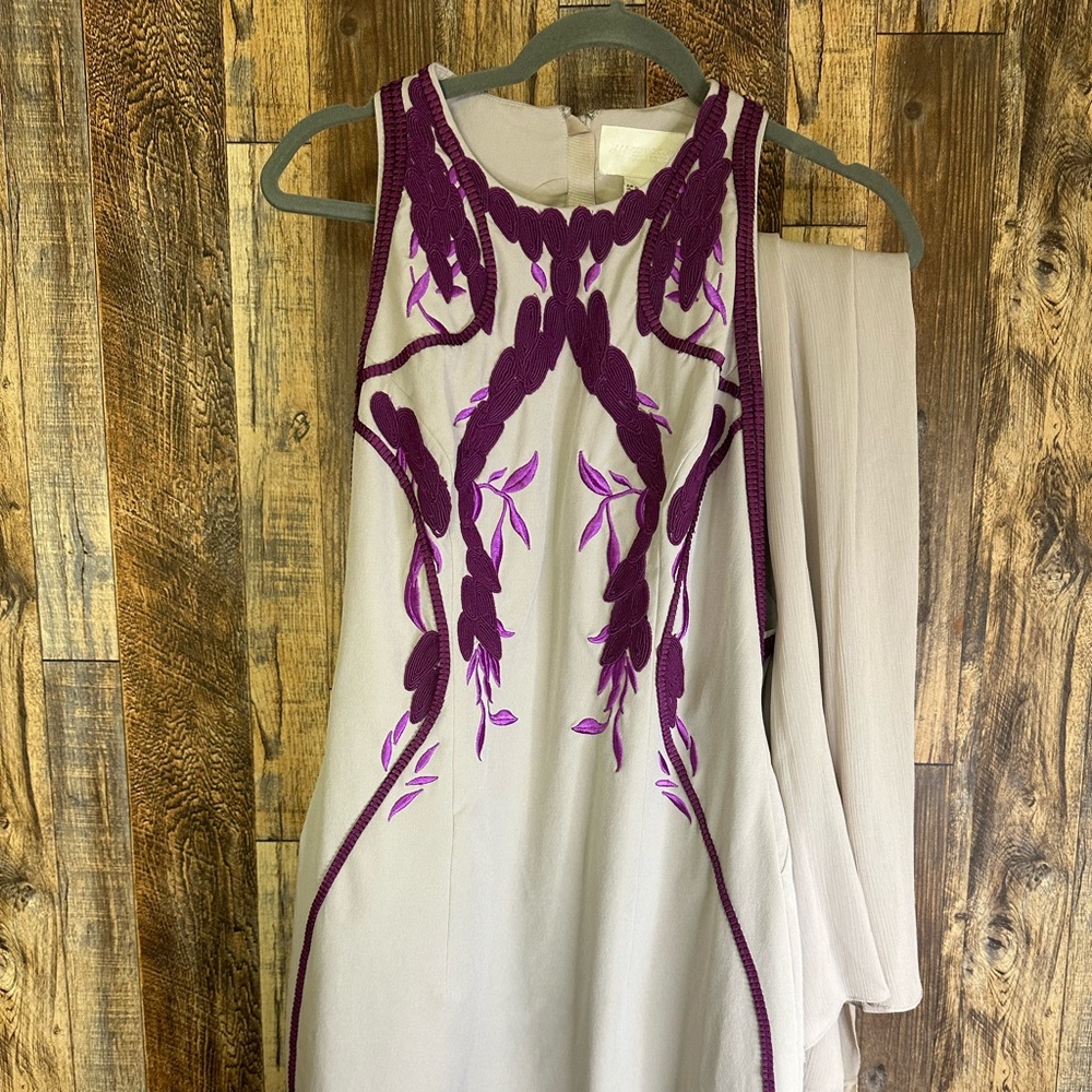 H&M two piece dress with waist cape